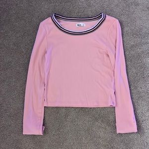 Cropped pink shirt size XL